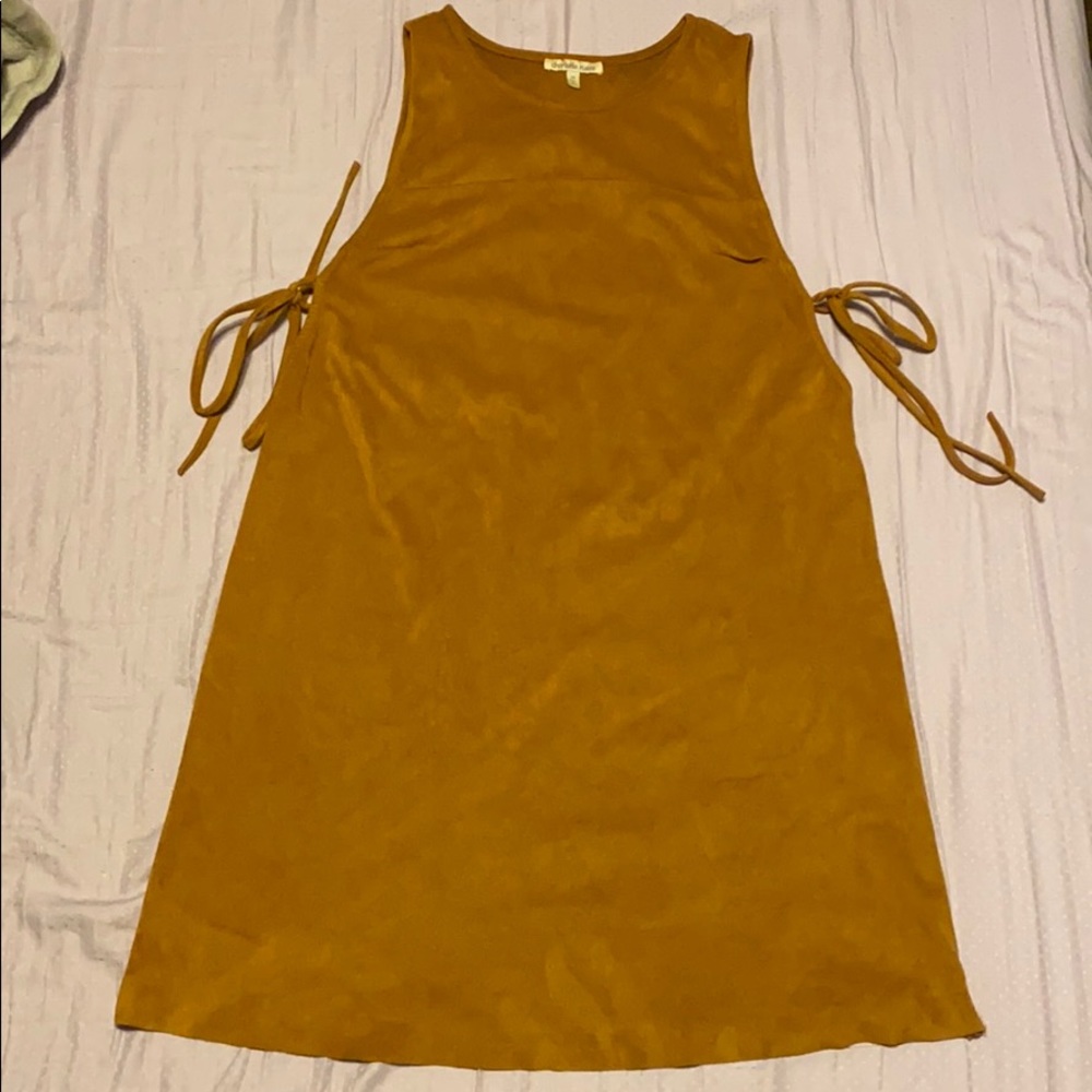 Suede tan dress